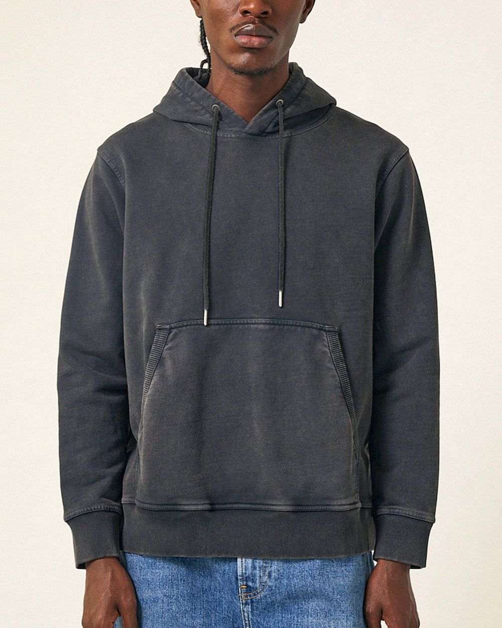 French Terry Hoodie - Black-Sweatshirt-Siena-Corridor