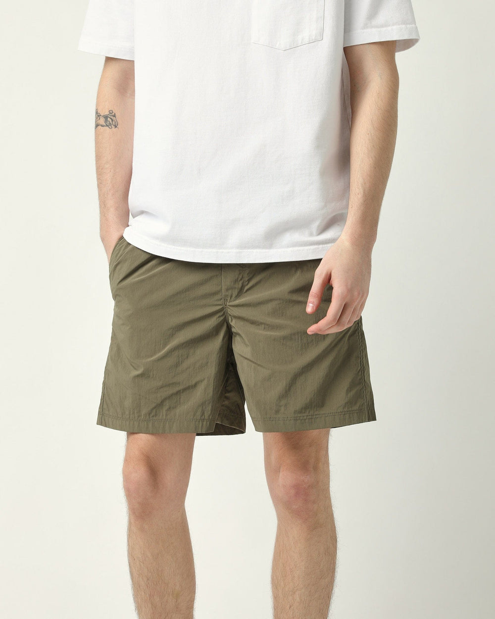 Nylon Shorts - Army-Draw String Shorts-Corridor-Corridor