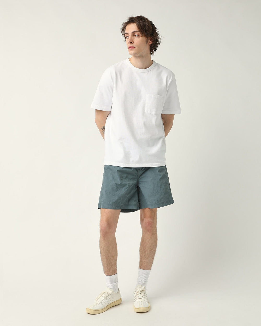 Nylon Shorts - Slate-Draw String Shorts-Corridor-Corridor