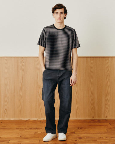 Mini Stripe T-Shirt - Black