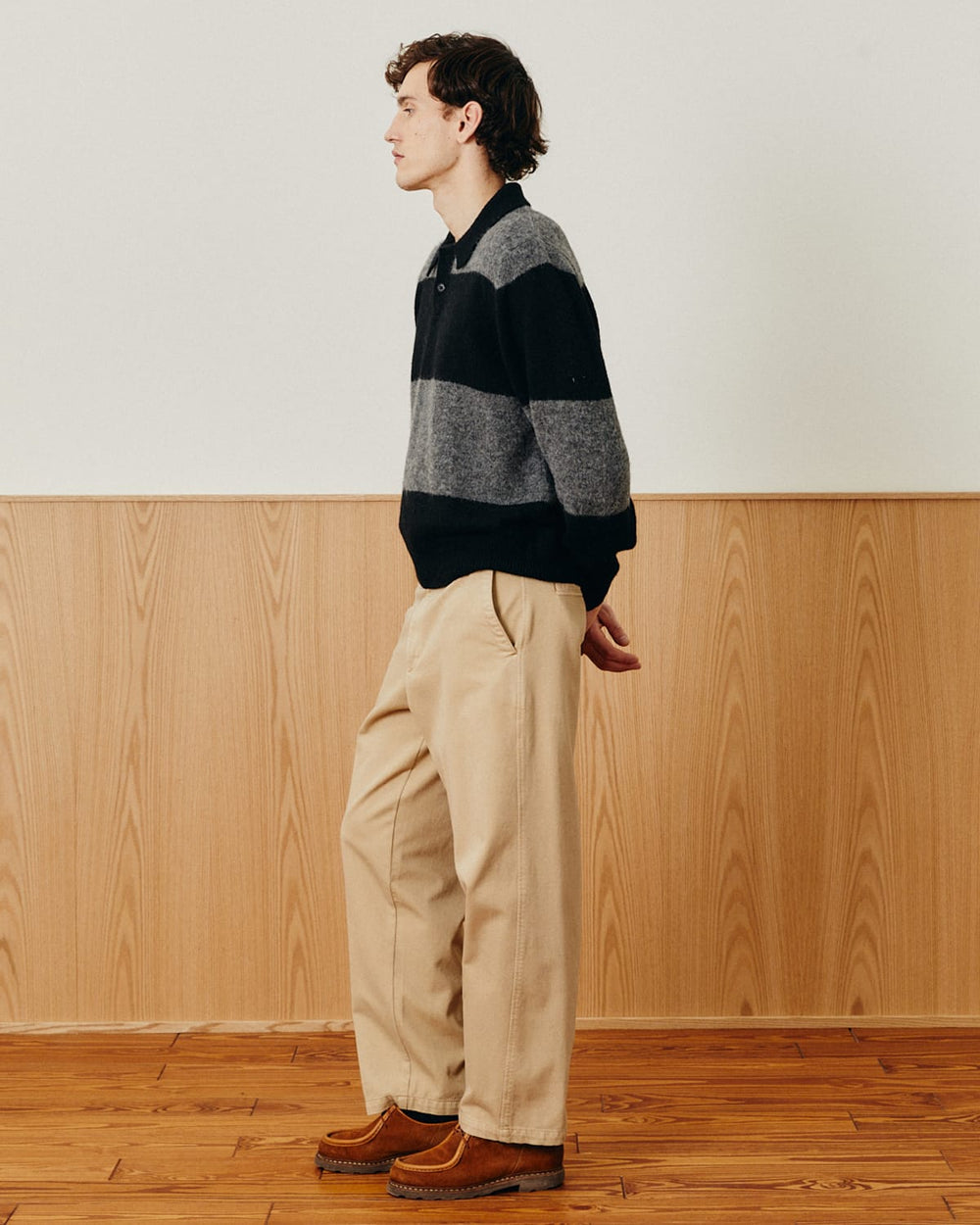 Brushed Knit Rugby - Black-LS Polo-Alpafina-Corridor