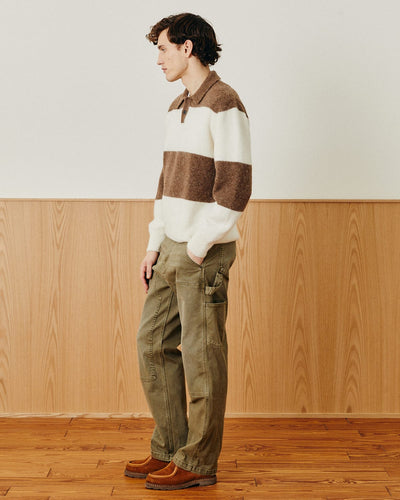 Brushed Knit Rugby - Natural-LS Polo-Alpafina-Corridor