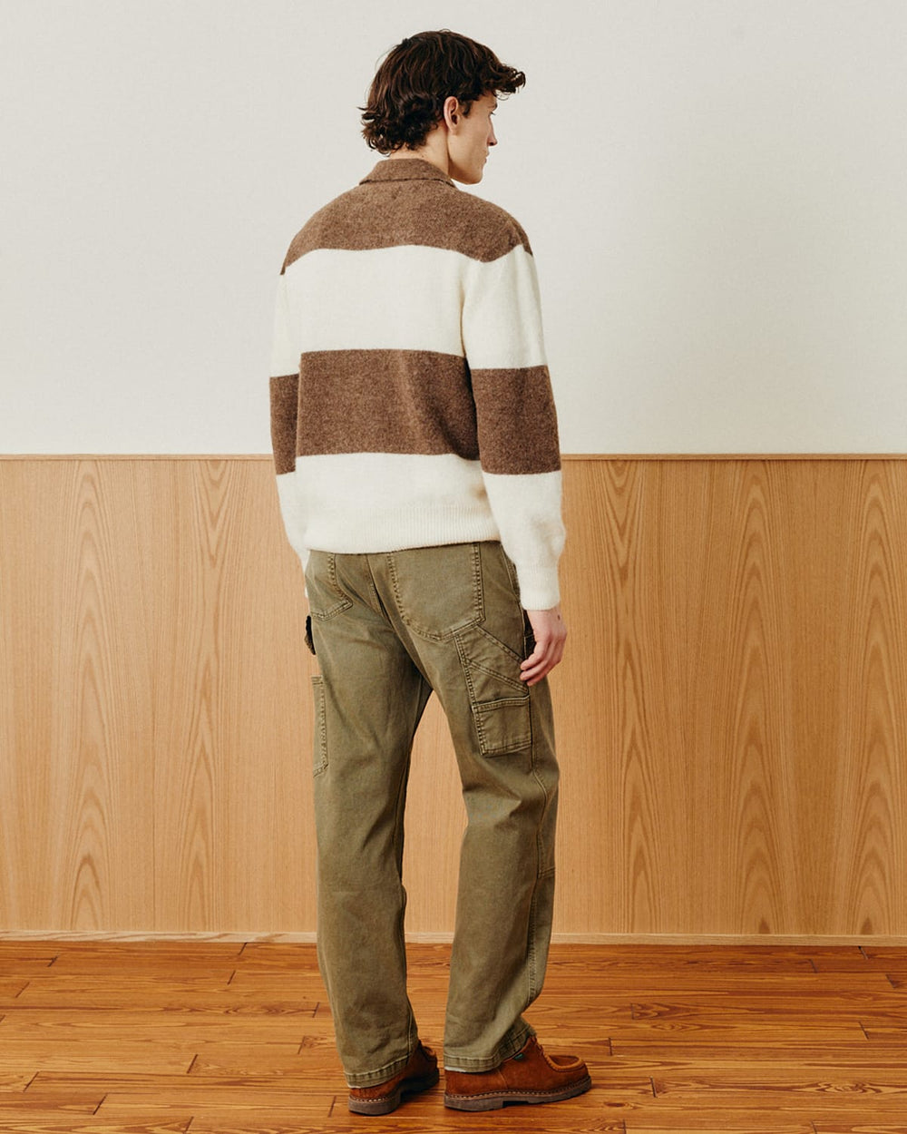 Brushed Knit Rugby - Natural-LS Polo-Alpafina-Corridor