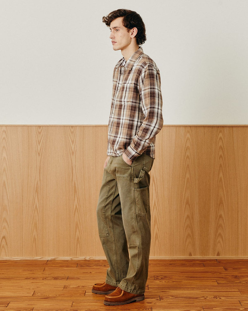 Vintage Flannel LS - Brown-LS w/ 1 Chest Pocket-Real-Corridor