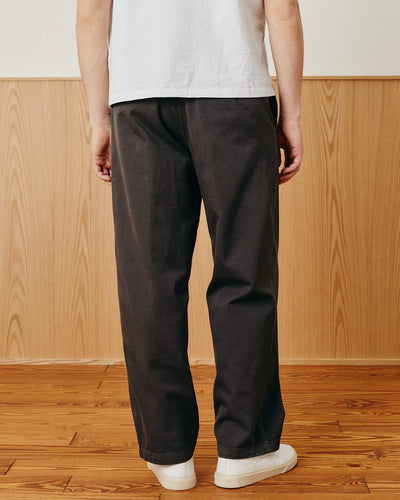Wide Twill Pant - Brown-Trouser-Black Q-Corridor