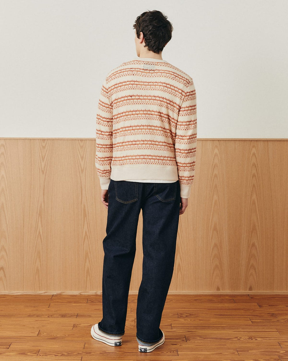 Pointelle Crewneck - Natural-Crewneck Sweater-G Mega-Corridor