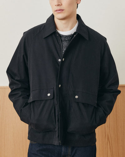 Waxed Cotton Trail Jacket - Black-Coat-Black Q-Corridor