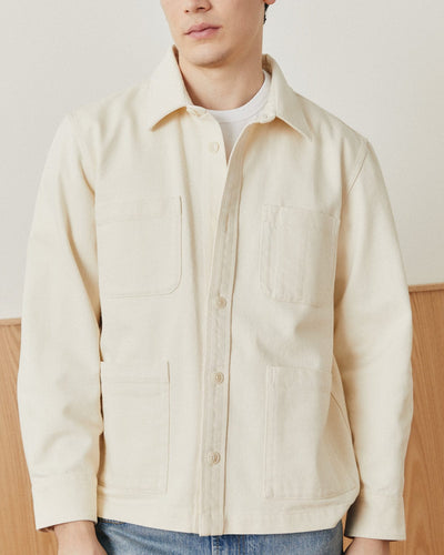 Misha Overshirt - Natural-Overshirts-Black Q-Corridor