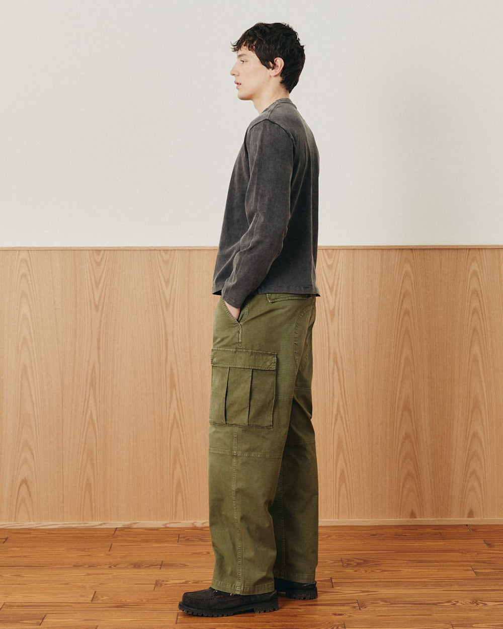 Garment Dye LS Tee - Black-T-Shirt LS-Siena-Corridor