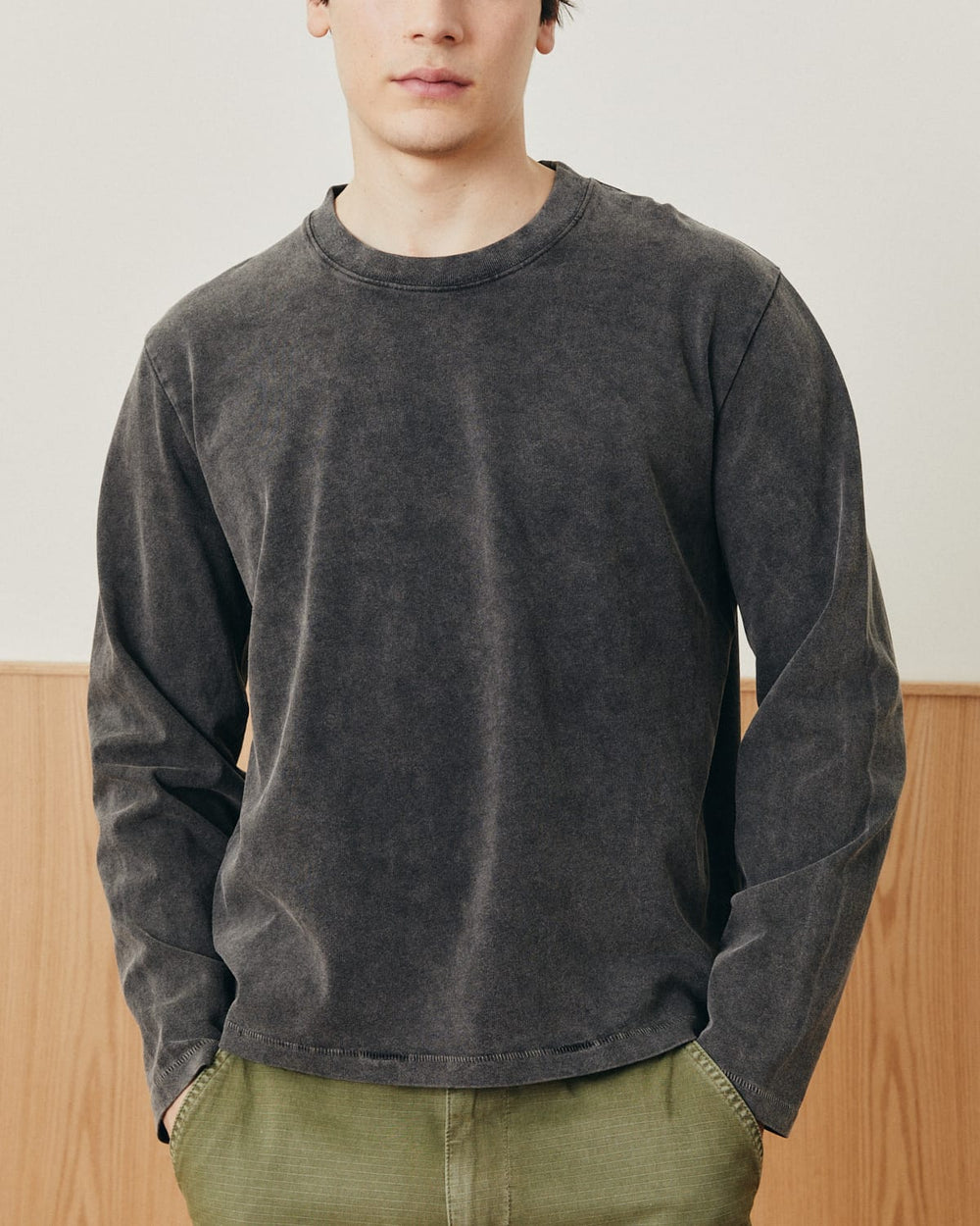 Garment Dye LS Tee - Black-T-Shirt LS-Siena-Corridor