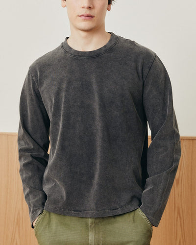 Garment Dye LS Tee - Black-T-Shirt LS-Siena-Corridor