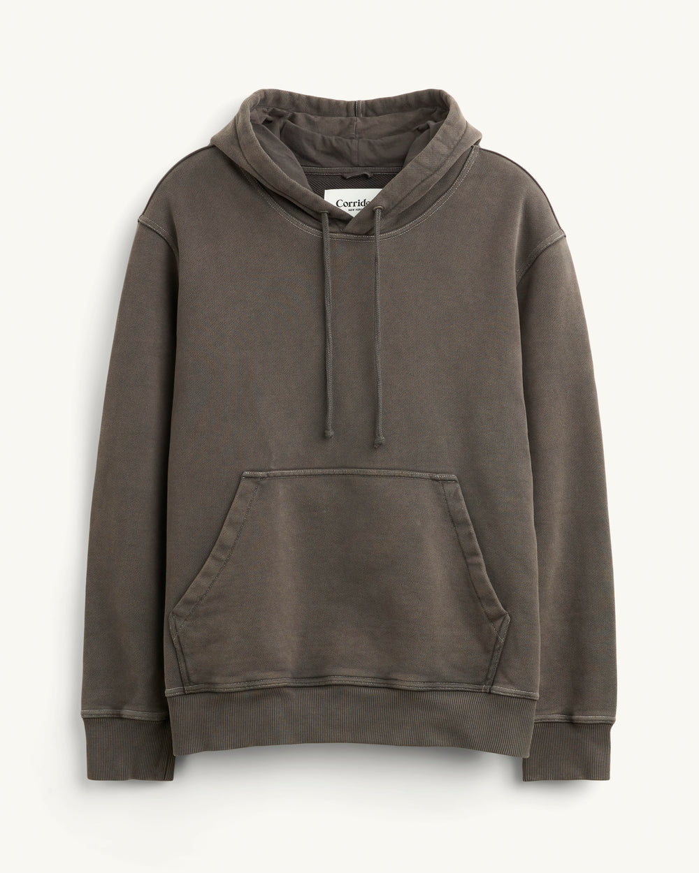 Heavyweight French Terry Hoodie - Brown-Sweatshirt-Siena-Corridor