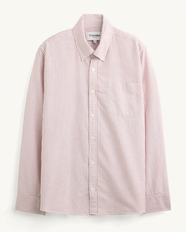 Stripe Oxford LS - Red