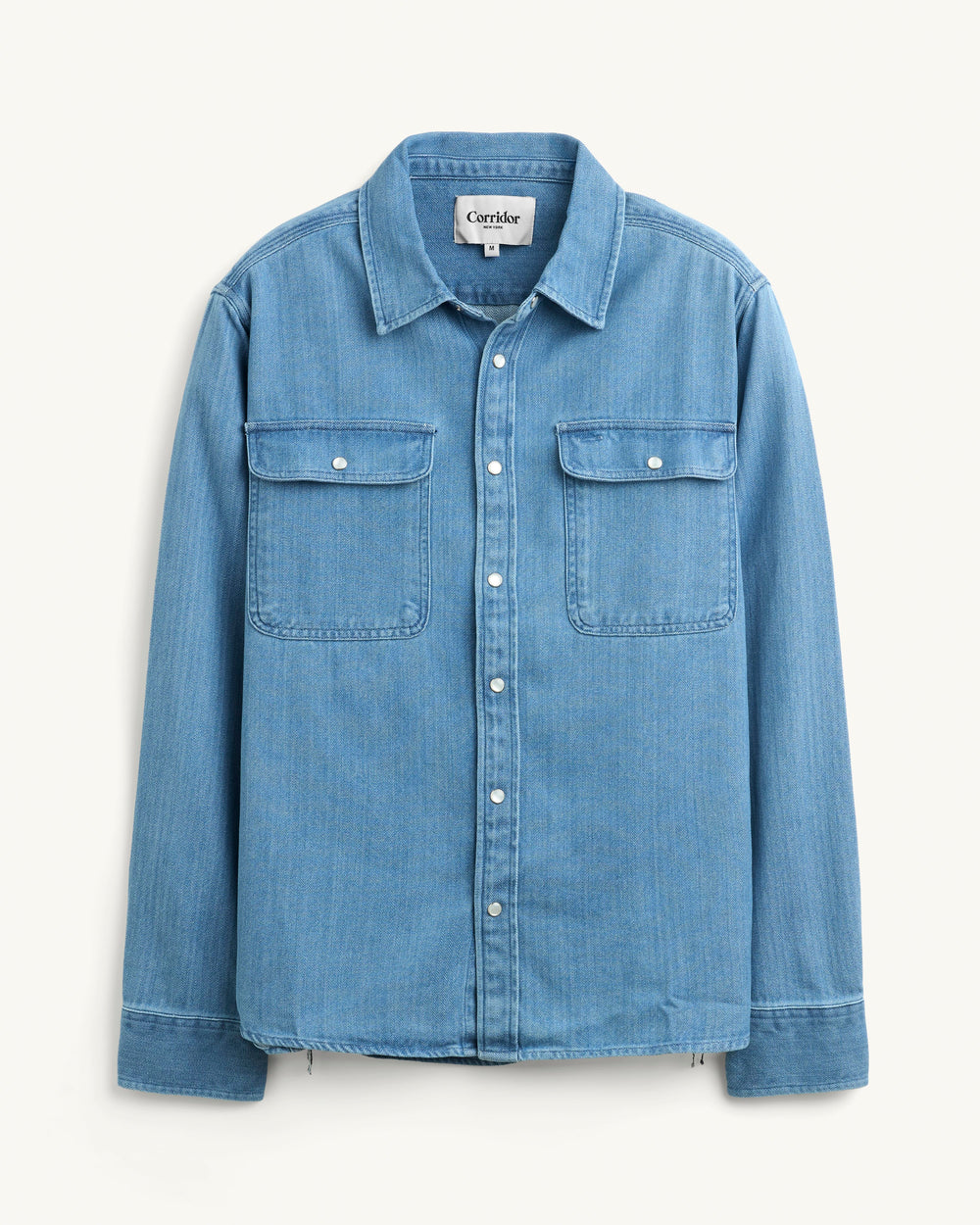 Herringbone LS-LS w/ 1 Chest Pocket-Original Madras Trading Co. (OMTC)-Corridor