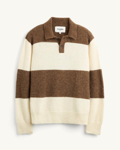 Brushed Knit Rugby - Natural