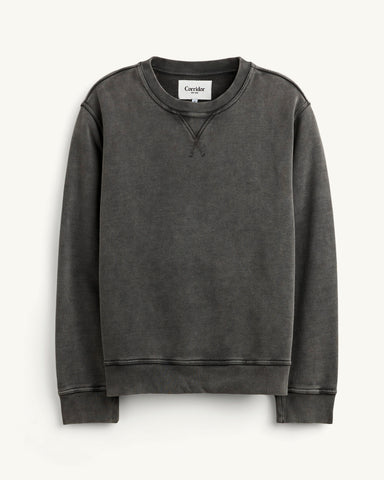 French Terry Crewneck - Black