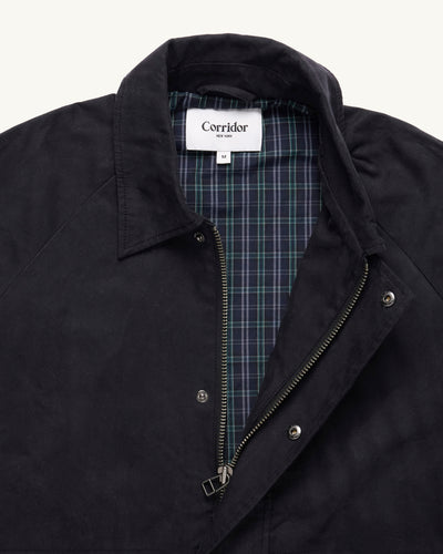 Waxed Cotton Trail Jacket - Black-Coat-Black Q-Corridor