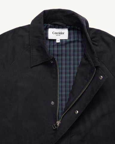 Waxed Cotton Trail Jacket - Black