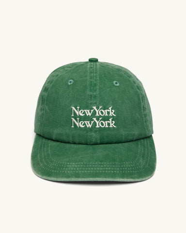 Washed NY NY Cap - Green