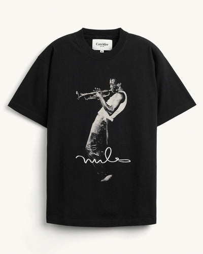 Miles T-Shirt - Black-T-Shirt-Print System-Corridor