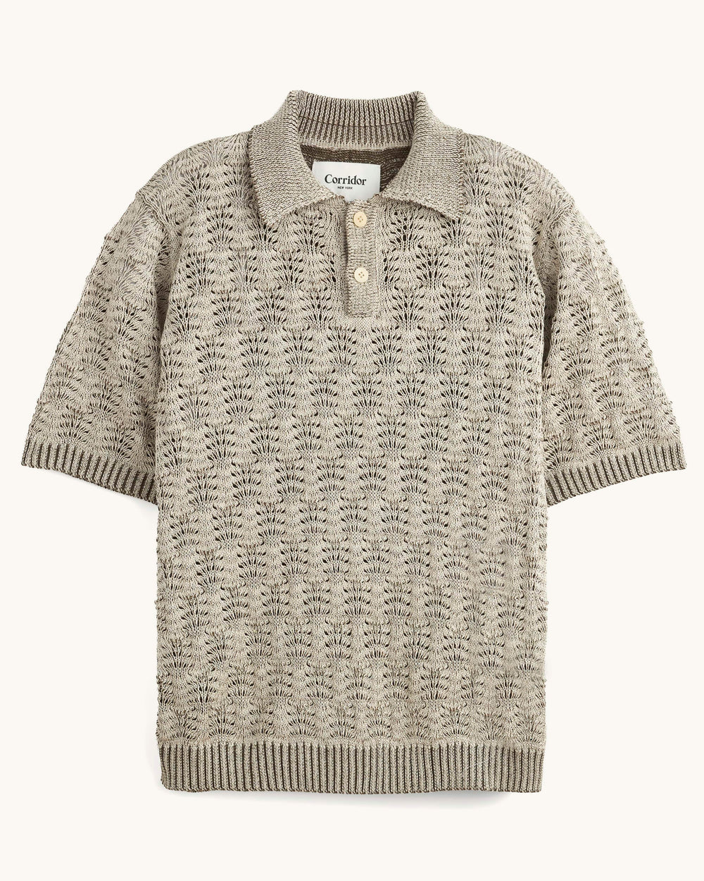 Cable Lace Polo-Knit Polo-Innovative Knitwear-Corridor