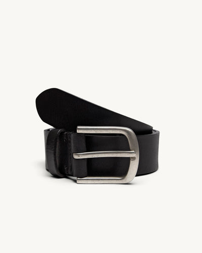 Leather Belt - Black-Belt-Ekviraa Designs-Corridor