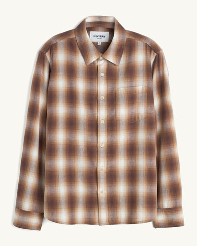 Driftwood Plaid LS-LS w/ 1 Chest Pocket-Original Madras Trading Co. (OMTC)-Corridor