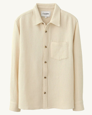 Pigment Dyed Waffle LS - Natural