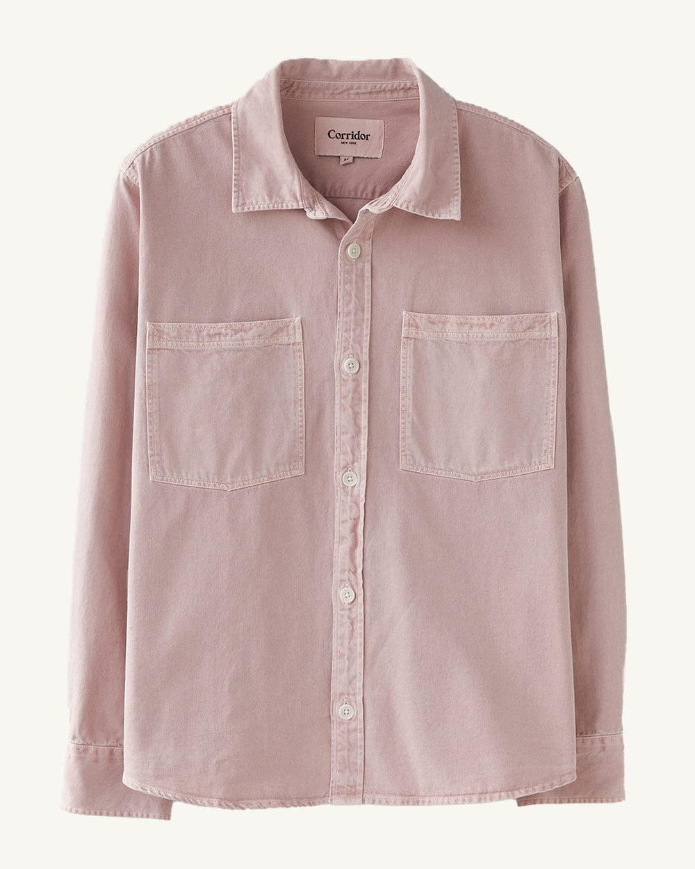Garment Dye Twill LS - Pink-LS-Somelos-Corridor