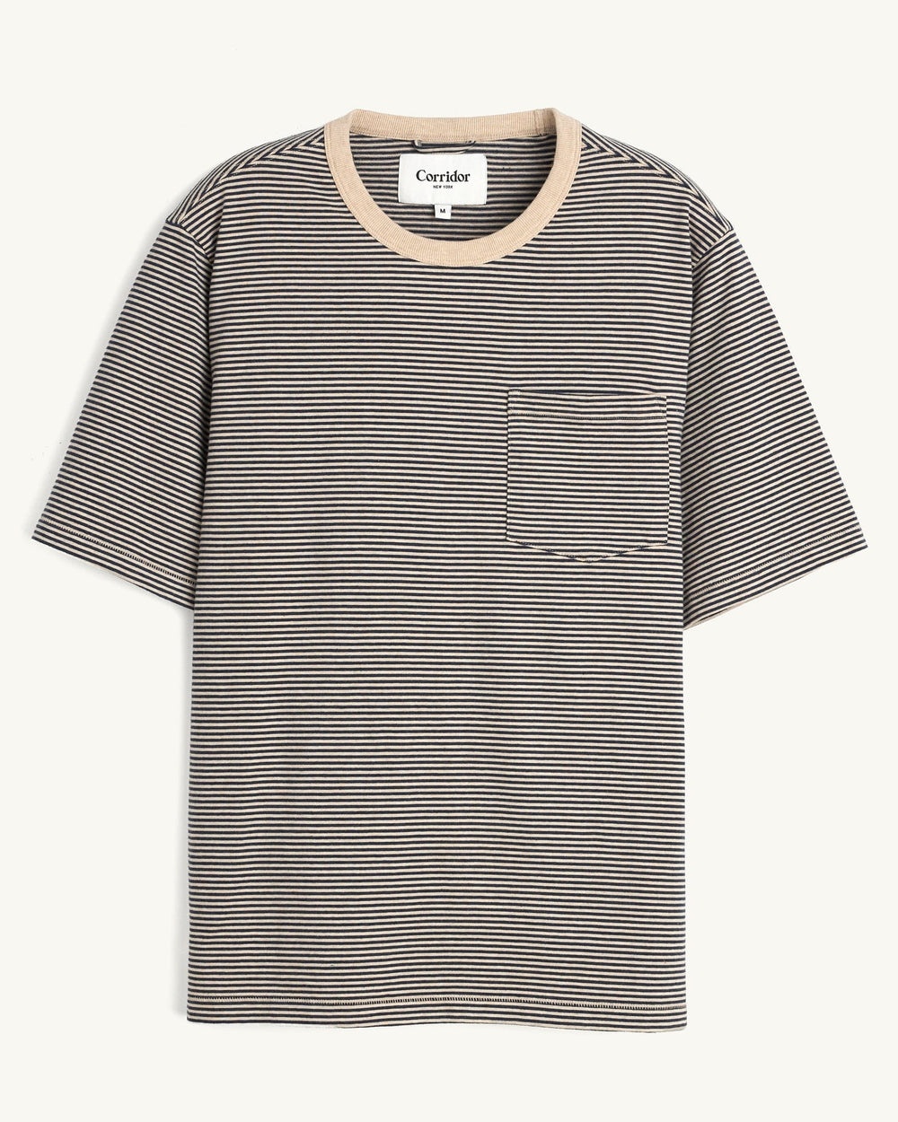 Stripe Tee - Navy-T-Shirt-Siena-Corridor