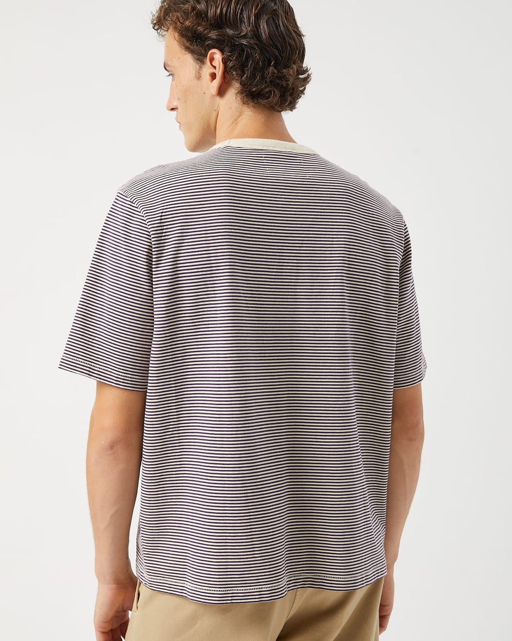 Stripe Tee - Plum-T-Shirt-Siena-Corridor