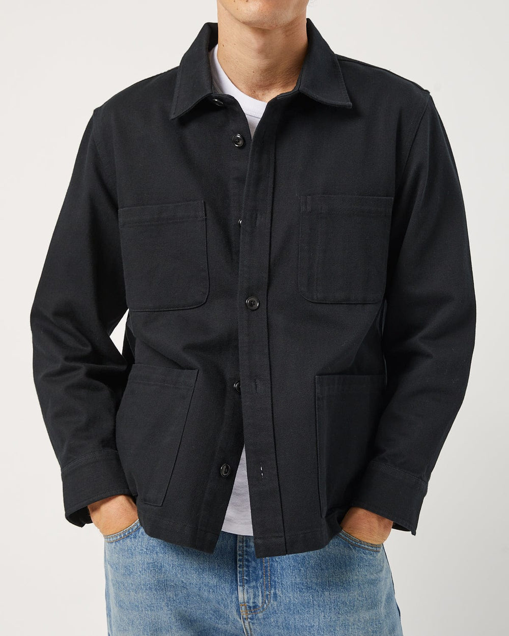 Misha Overshirt - Black-Overshirts-Black Q-Corridor