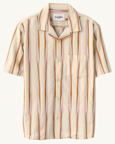 Twisted Stripe SS Camp-SS w/ Camp Collar-Corridor-Corridor
