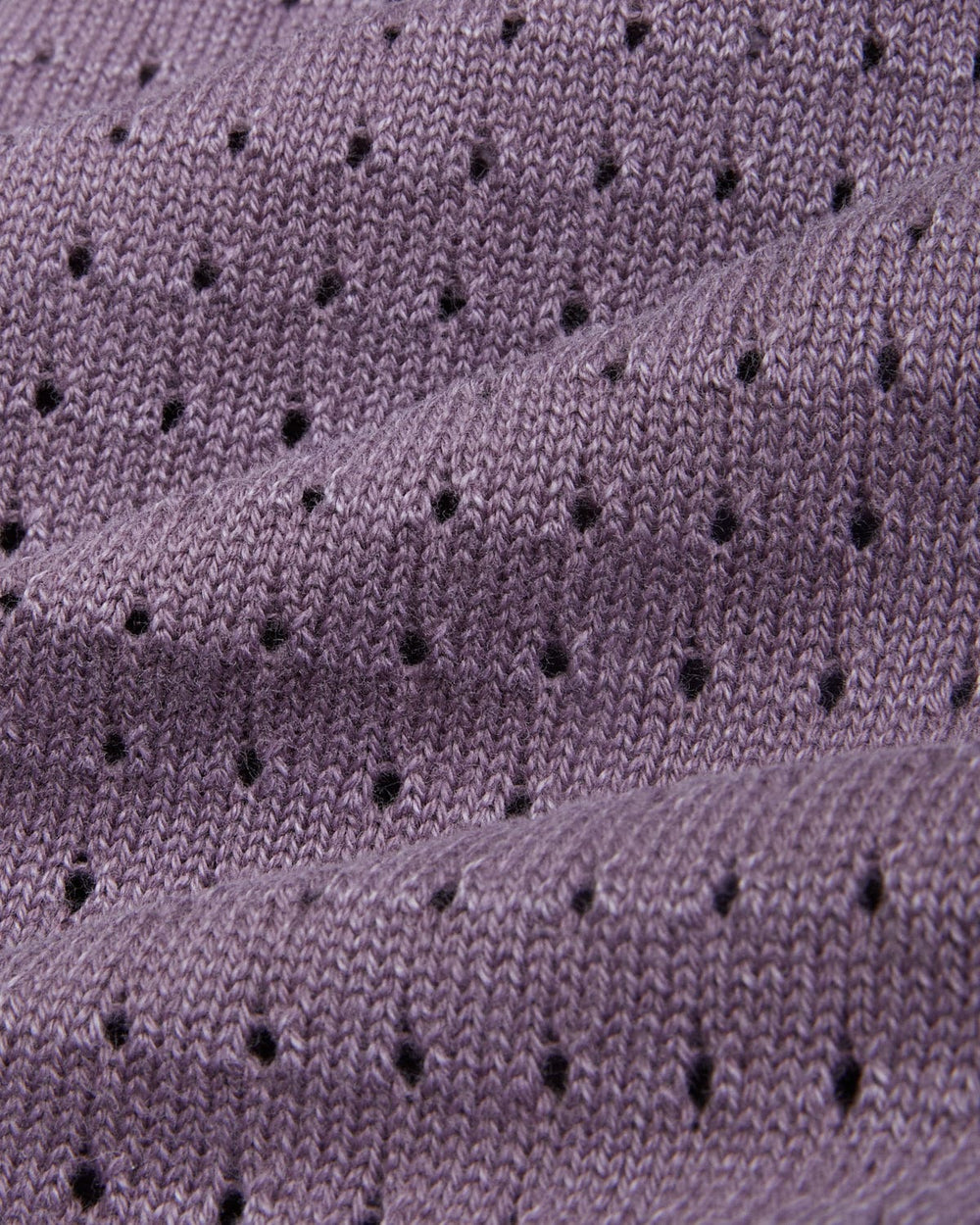 Washed Pointelle Buttondown - Violet-Knit Buttondown-Corridor-Corridor