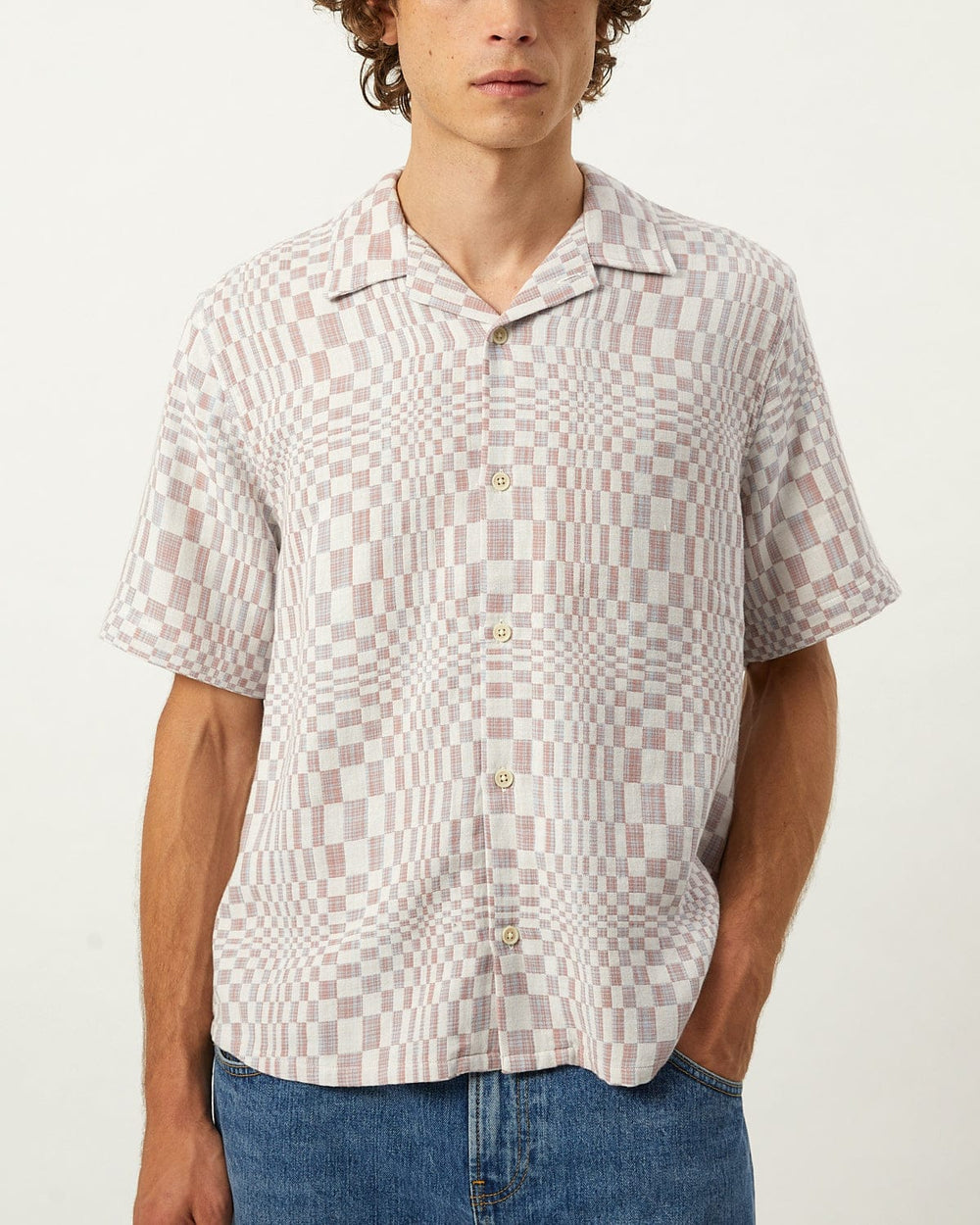 High Focus SS-SS w/ Camp Collar-Original Madras Trading Co. (OMTC)-Corridor