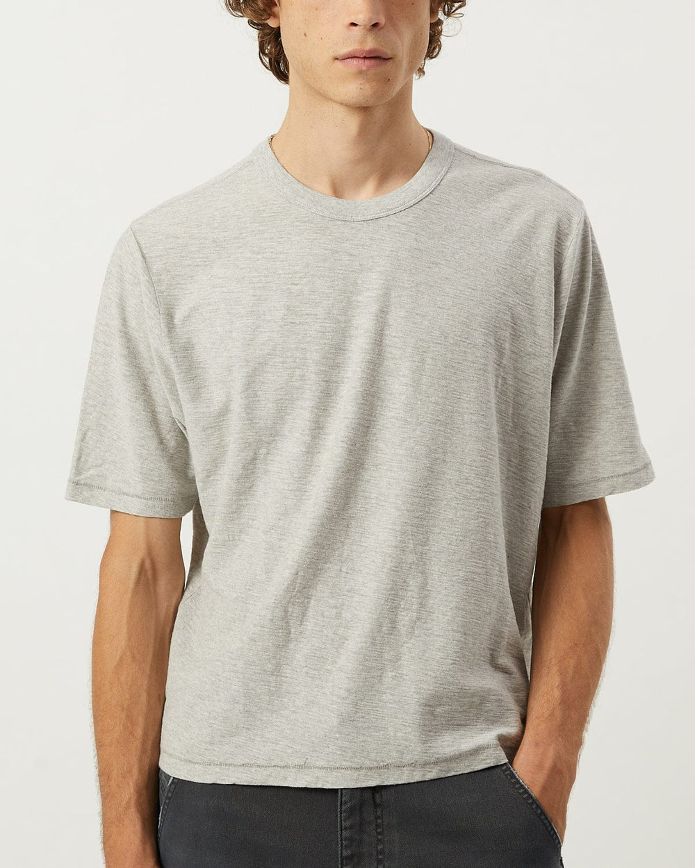 Slub Tee - Heather Grey-T-Shirt-Siena-Corridor