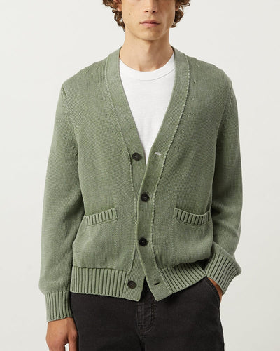 Acid Wash Cardigan - Sage-Knit Cardigan-Alpafina-Corridor
