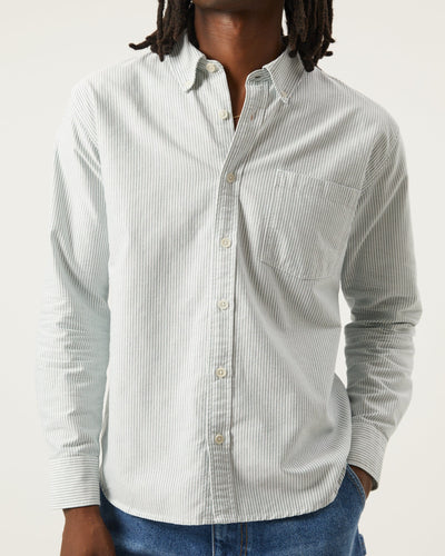 Stripe Oxford LS - Green-LS-Somelos-Corridor