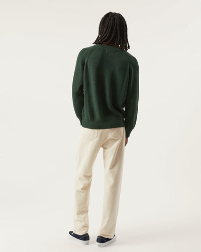 Cotton Crewneck - Green-Crewneck-Black Q-Corridor