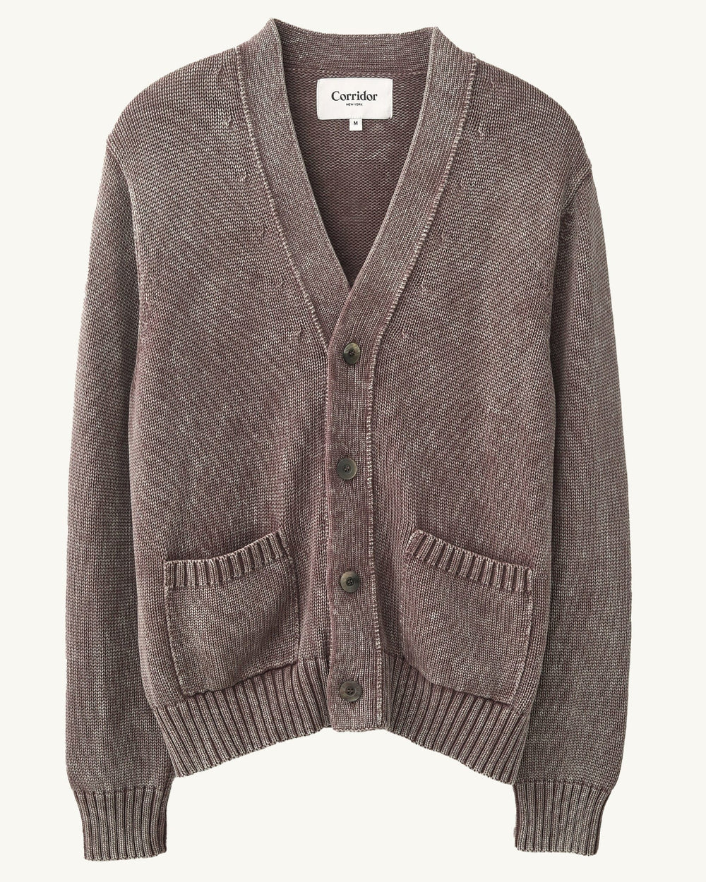 Acid Wash Cardigan - Purple-Cardigan-Corridor-Corridor