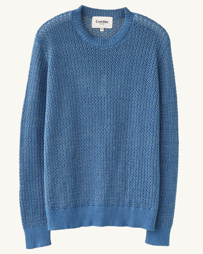 Marled Crewneck - Blue-Crewneck-Corridor-Corridor
