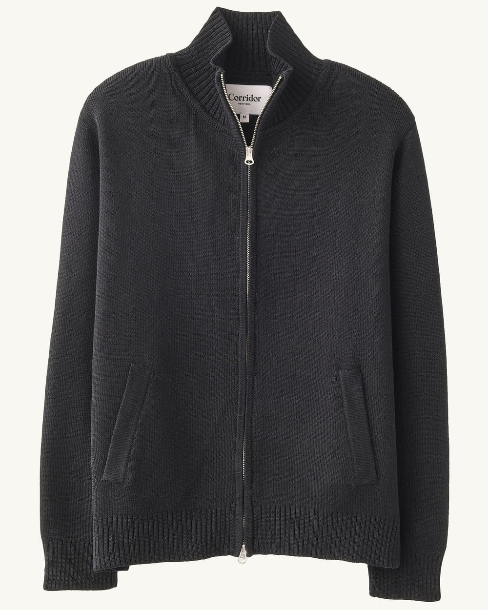 Organic Zip-Zip Cardigan-Alpafina-Corridor