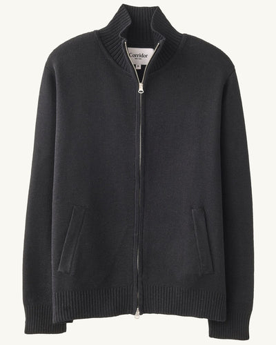 Organic Zip-Zip Cardigan-Alpafina-Corridor