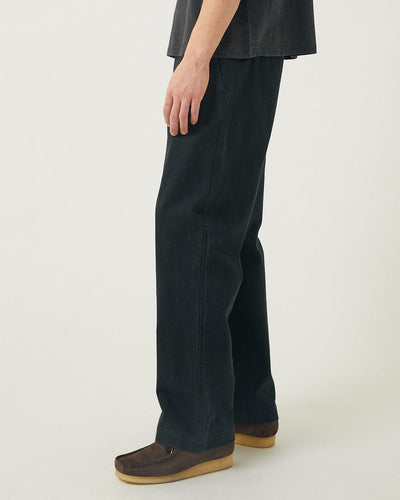 Heavy Twill Trouser - Black-Trouser-Real-Corridor