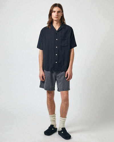 Garment Dyed Shorts - Black-Sweat Short-Siena-Corridor