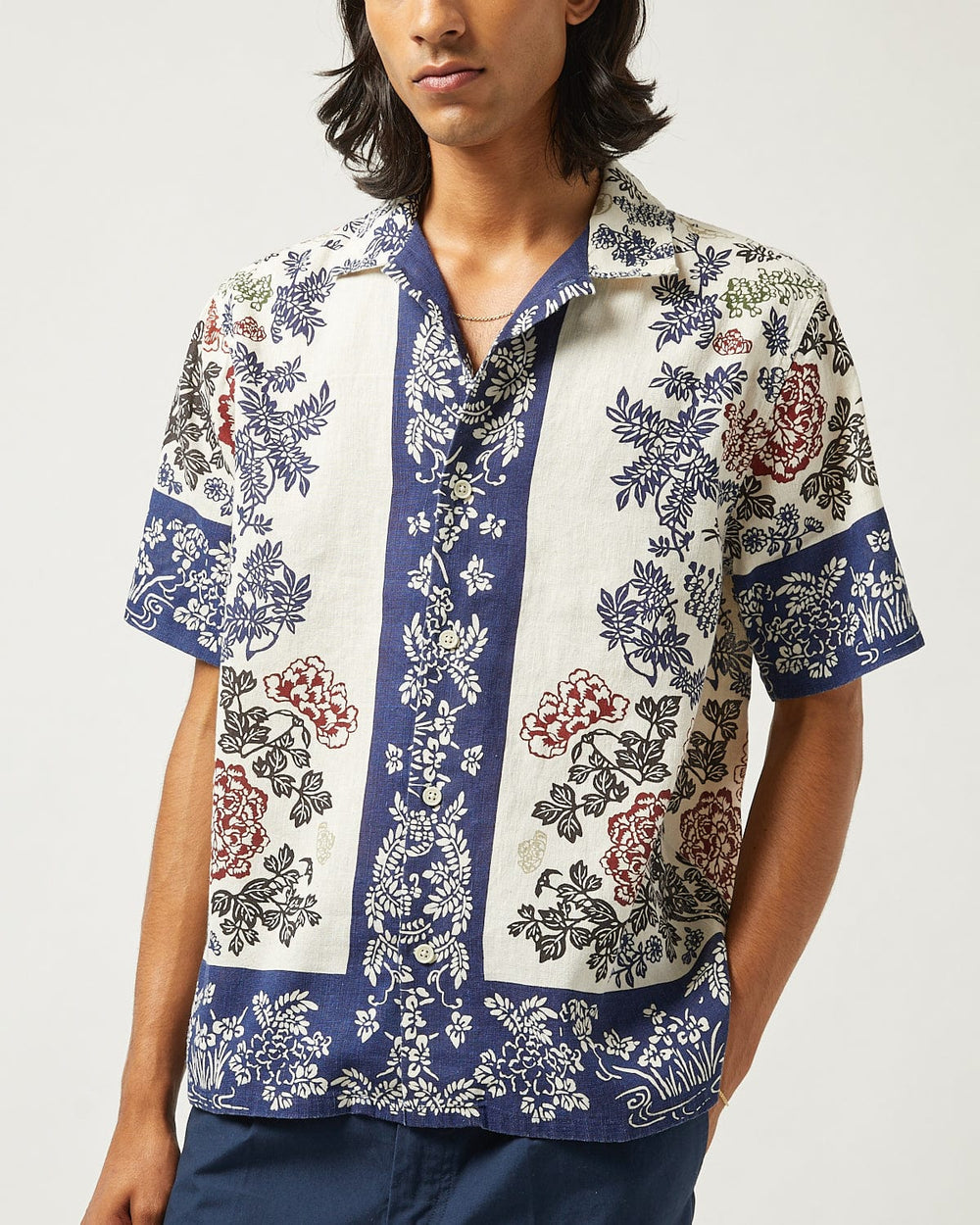 Rose Border SS Camp-Short Sleeve Shirt-Corridor-Corridor