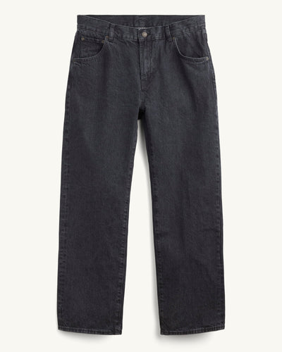 Selvedge 5 Pocket Jean - Washed Black-Jeans-Real-Corridor
